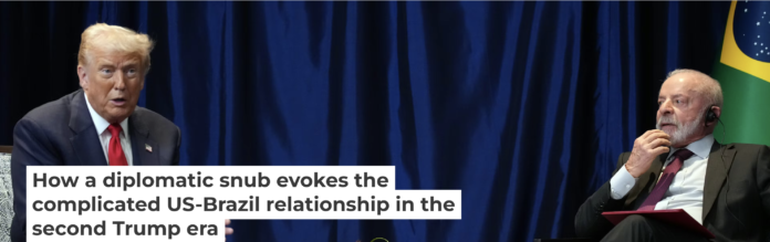 U.S. President Donald Trump holds a bilateral meeting with Brazil’s President Luiz Inácio Lula da Silva on Oct. 26, 2025, in Kuala Lumpur, Malaysia. Andrew Harnik/Getty Images